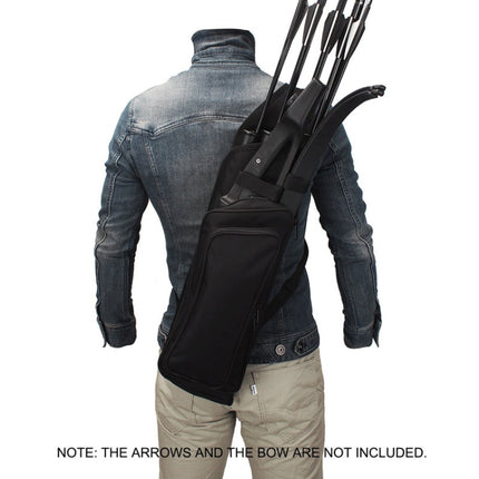 Oxford Cloth Single Shoulder Crossbody Arrow Bag(Black)-garmade.com