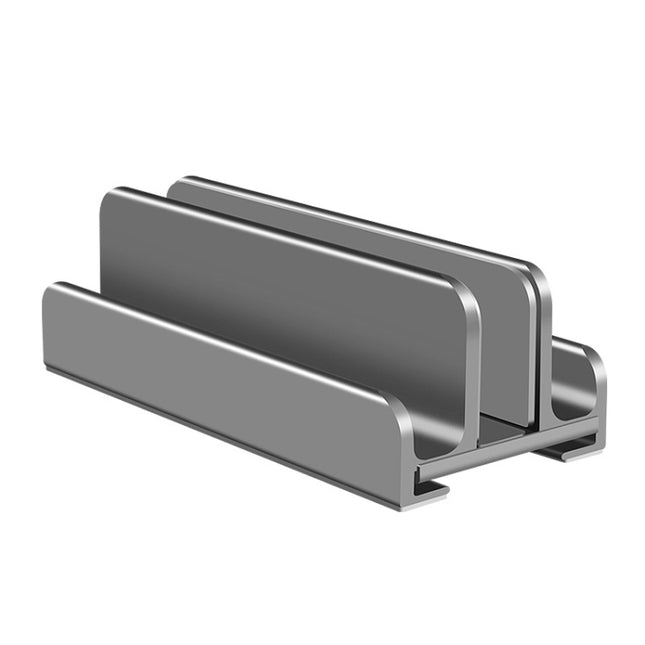 Aluminum Alloy Laptop Tablet Phone Storage Stand, Color: L402 Three Slots (Gray)-garmade.com