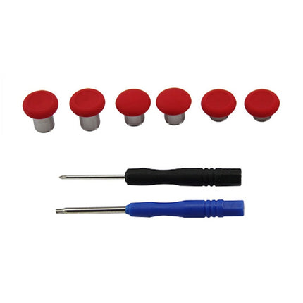 6 PCS Button Accessories For PS4 / Switch / Xbox One(Red)-garmade.com
