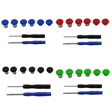 6 PCS Button Accessories For PS4 / Switch / Xbox One(Green)-garmade.com