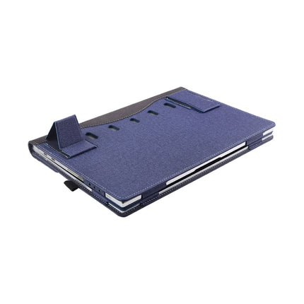 Multifunctional PU Leather Laptop Case With Stand Function, Color: 13.3 inch Blue-garmade.com