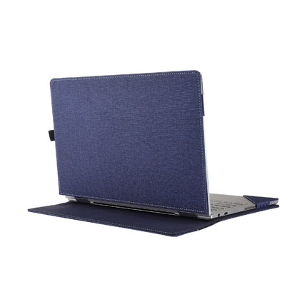 Multifunctional PU Leather Laptop Case With Stand Function, Color: 15.6 inch Blue-garmade.com