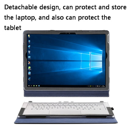PU Leather Laptop Protective Sleeve For Microsoft Surface Book 1 13.5 inches(Deep Blue)-garmade.com