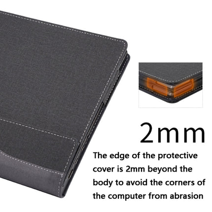 13.5 Inch Multifunctional PU Leather Laptop Sleeve For Microsoft Surface Laptop 1/2/3/4(Blue)-garmade.com