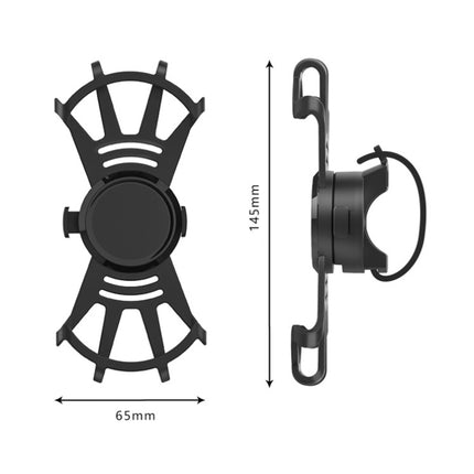 M-8 Multi-Functional 360 Rotating Bicycle Phone Frame(Black)-garmade.com