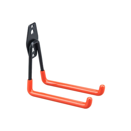 2 PCS 630 Medium Square Garage Hook Warehouse Storage Dip Metal Hook(Bright Orange)-garmade.com