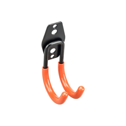 2 PCS 630 Small Round Garage Hook Warehouse Storage Dip Metal Hook(Bright Orange)-garmade.com