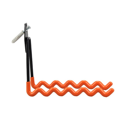 2 PCS 630 Big Wave Garage Hook Warehouse Storage Dip Metal Hook(Bright Orange)-garmade.com