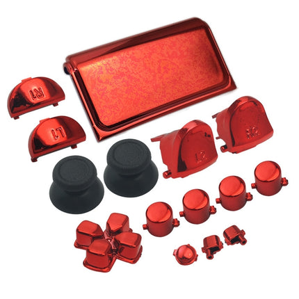 Electroplating Button Set For PS4 Slim(Red)-garmade.com