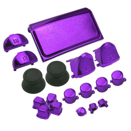 Electroplating Button Set For PS4 Slim(Purple)-garmade.com