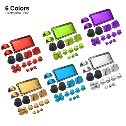 Electroplating Button Set For PS4 Slim(Green)-garmade.com