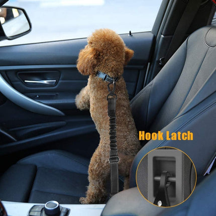 Medium Large Dog Pet Safety Rope Pet Car Seat Belt(Red)-garmade.com