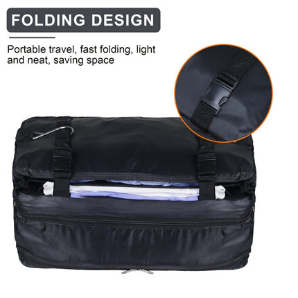 Three-Layer Hanging Cabinet Storage Bag(Black)-garmade.com