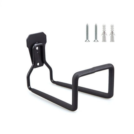 Pipeline Hook Heavy Water Pipe Wire Storage Garage Hook, Style: On Wall(Black)-garmade.com