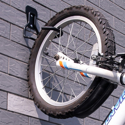 2 PCS Bicycle Hook Metal Wall Garage Bicycle Rack 820 Groove Board(Black)-garmade.com