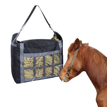 Large Capacity Horse Feeding Bag(Black + gray)-garmade.com