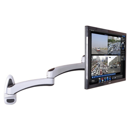 Gibbon Mounts FE112W Wall-Mounted Dual-Section Telescopic Monitor Stand(White)-garmade.com
