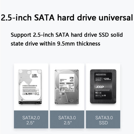 TU31 2.5 Inch USB3.1 TYPE-C Interface Hard Disk Transparent Protective Shell-garmade.com