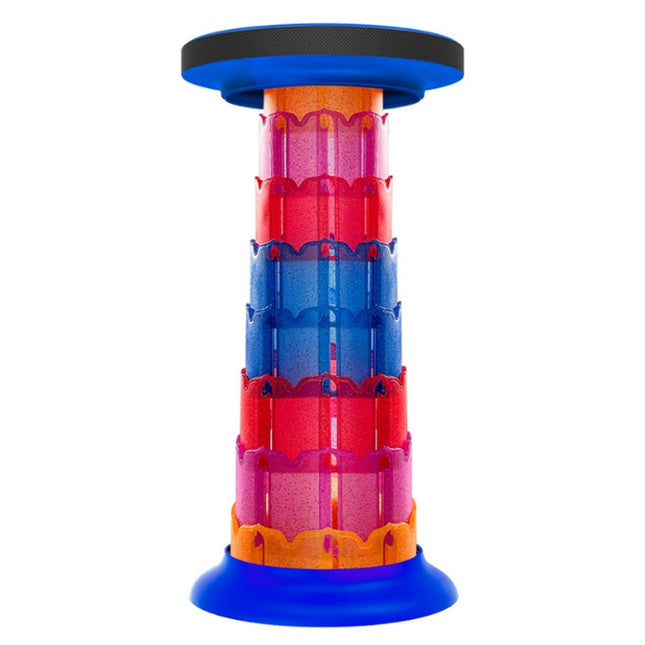 Outdoor Portable Lotus Heightened Folding Telescopic Stool(Shining Blue)-garmade.com