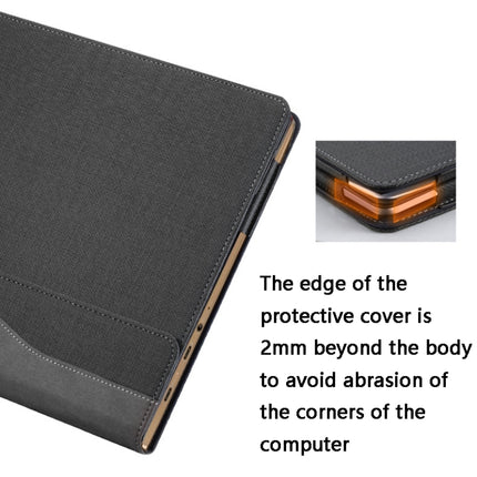 Laptop PU Leather Protective Case For Lenovo Yoga 720-13(Business Brown)-garmade.com