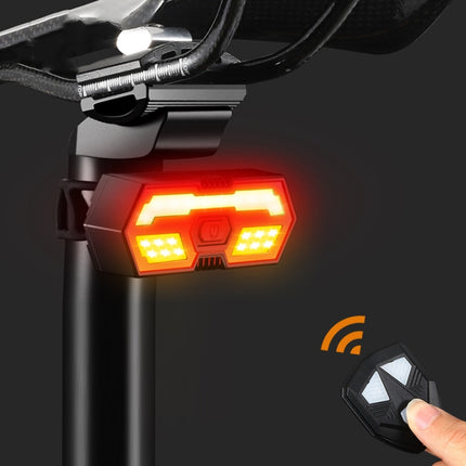 WEST BIKING Bicycle Remote Control Tail Light With Horn Tone(Black)-garmade.com