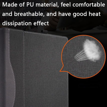 PU Leather Laptop Case For HP Spectre X360 15-EB 15.6(Black)-garmade.com