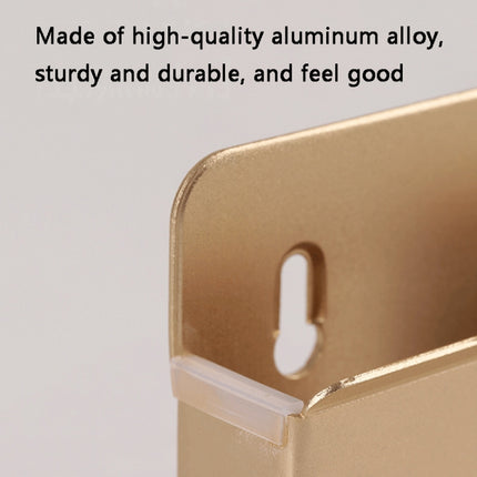 SD-050 Wall Aluminum Alloy Mobile Phone Holder(Gold)-garmade.com