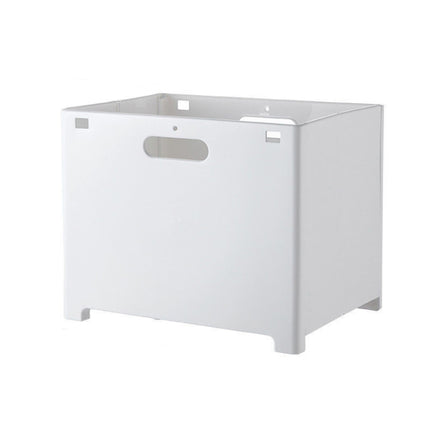 Wall-Mounted Foldable Laundry Storage Basket, Color: Large (White)-garmade.com