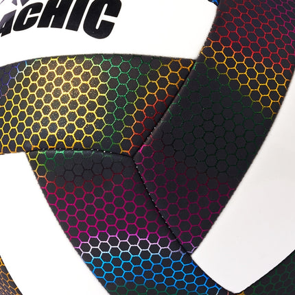 MILACHIC Fluorescent Volleyball No.5 PU Machine Stitched Volleyball(6932 Honeycomb )-garmade.com