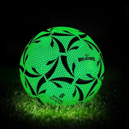 MILACHIC Night Light Competition Training Wear-Resistant PU Football(No.4 5061)-garmade.com