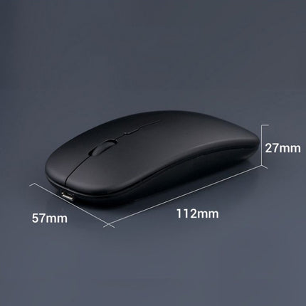 C7002 2400DPI 4 Keys Colorful Luminous Wireless Mouse, Color: Dual-modes White-garmade.com