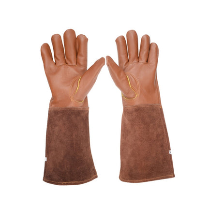 1 Pair JJ-GD102 Floral Garden Cut-Resistant Genuine Leather Gloves, Size: S-garmade.com