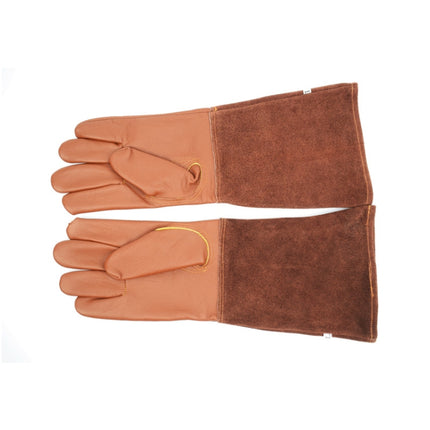 1 Pair JJ-GD102 Floral Garden Cut-Resistant Genuine Leather Gloves, Size: L-garmade.com