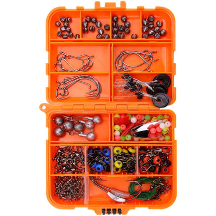 213 PCS / Set Road Squid Hook Accessories Set(026 Orange Box)-garmade.com
