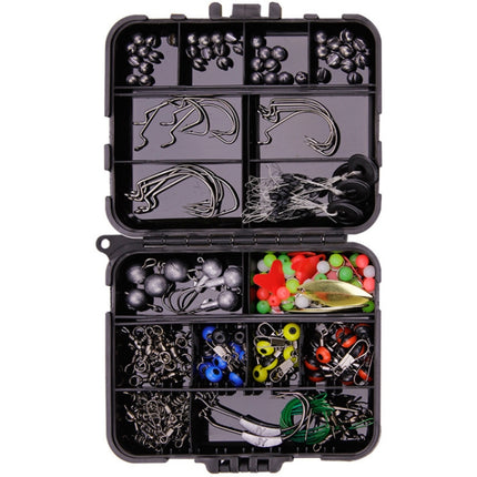 213 PCS / Set Road Squid Hook Accessories Set(026 Black Box)-garmade.com