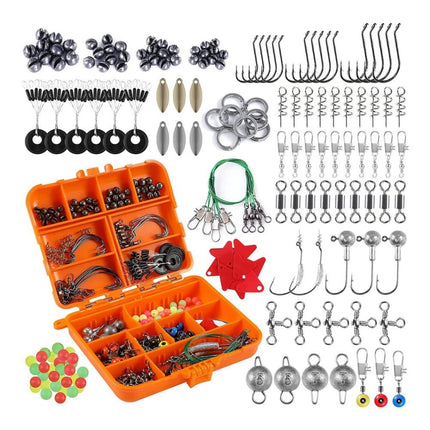 213 PCS / Set Road Squid Hook Accessories Set(026 Black Box)-garmade.com