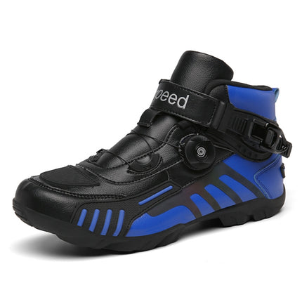 2006 Outdoor Cross-Country Motorcycle Riding Short Boots, Size: 42(Blue)-garmade.com