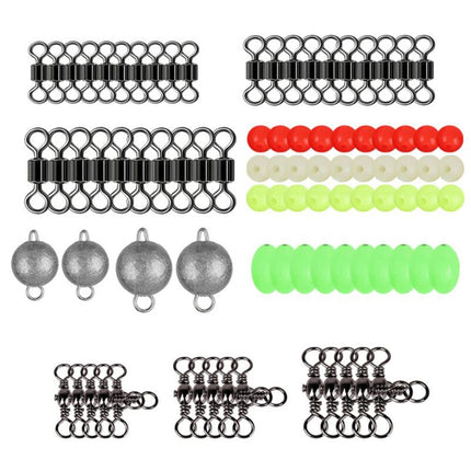 165 PCS / Set Road Squid Hook Accessories Set(026 Black Box)-garmade.com