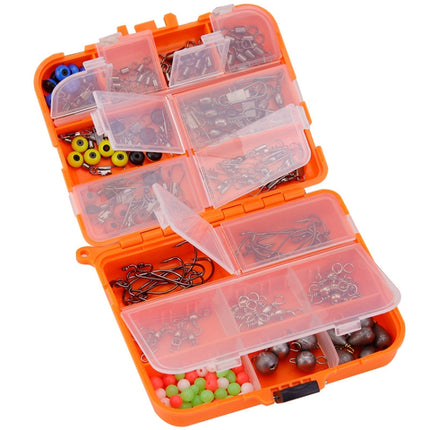 165 PCS / Set Road Squid Hook Accessories Set(026 Orange Box)-garmade.com