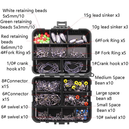 160 PCS / Set Road Squid Hook Accessories Set-garmade.com