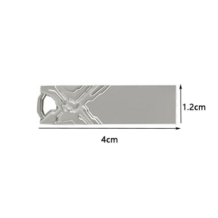 Jg1 USB 2.0 High-Speed Metal Engraving Car USB Flash Drives, Capacity: 4GB(White)-garmade.com