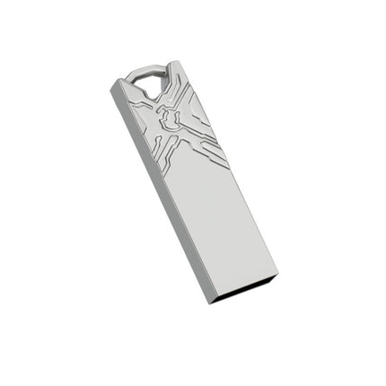 Jg1 USB 2.0 High-Speed Metal Engraving Car USB Flash Drives, Capacity: 16 GB(White)-garmade.com