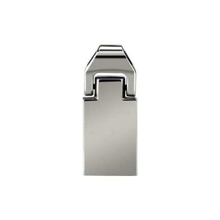 It02 High-Speed USB 2.0 Chain Buckle Metal USB Flash Drives, Capacity: 64GB(White)-garmade.com