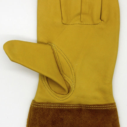 1 Pair JJ-GD305 Genuine Leather Stab-Resistant Cut-proof Garden Gloves, Size: L-garmade.com