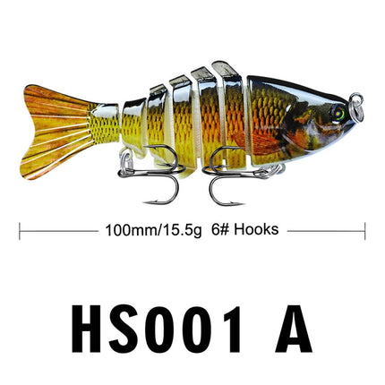 2 PCS PROBEROS HS001 10cm 15.5g Road Sub-Fish Bait Plastic Hard Bait(A)-garmade.com