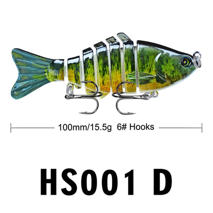 2 PCS PROBEROS HS001 10cm 15.5g Road Sub-Fish Bait Plastic Hard Bait(D)-garmade.com