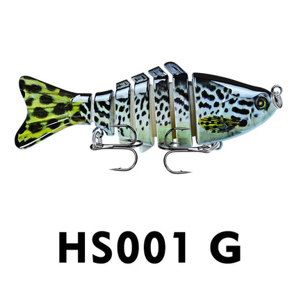 2 PCS PROBEROS HS001 10cm 15.5g Road Sub-Fish Bait Plastic Hard Bait(G)-garmade.com