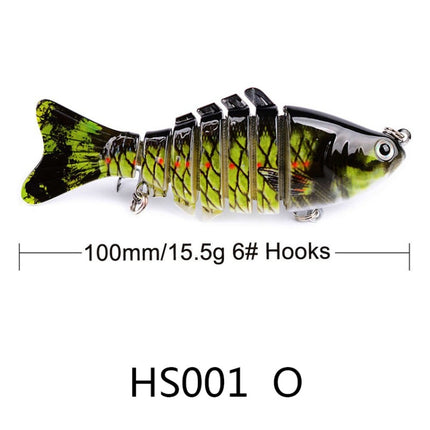 2 PCS PROBEROS HS001 10cm 15.5g Road Sub-Fish Bait Plastic Hard Bait(O)-garmade.com