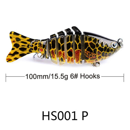 2 PCS PROBEROS HS001 10cm 15.5g Road Sub-Fish Bait Plastic Hard Bait(P)-garmade.com