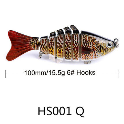 2 PCS PROBEROS HS001 10cm 15.5g Road Sub-Fish Bait Plastic Hard Bait(Q)-garmade.com